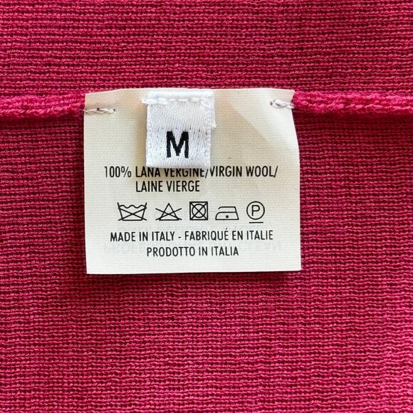 Yves Saint Laurent Wool V-Neck Cardigan Pink Size Medium Made‎ in Italy - Picture 7 of 8